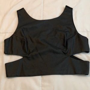 Black crop top